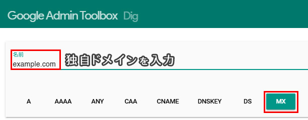 独自ドメインを入力